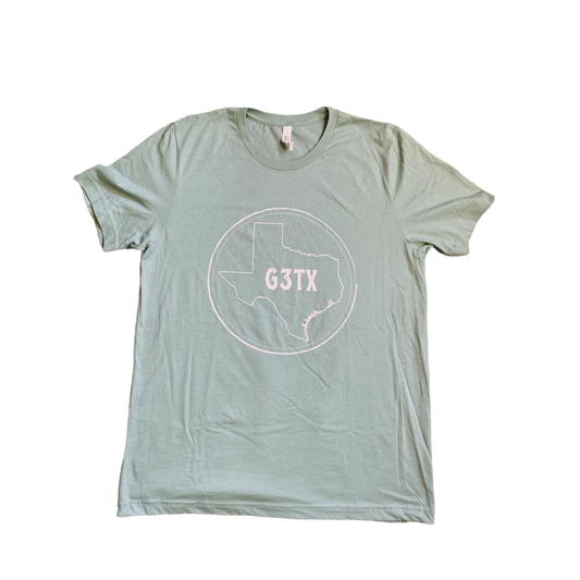 Circle G3TX Logo Tee - Dusty Blue