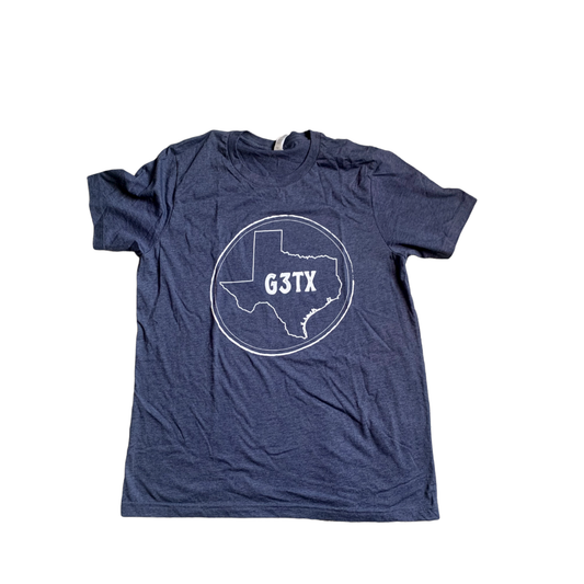 Circle G3TX Logo Tee -Heather Navy