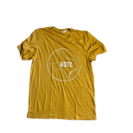 Circle G3TX Logo Tee - Mustard